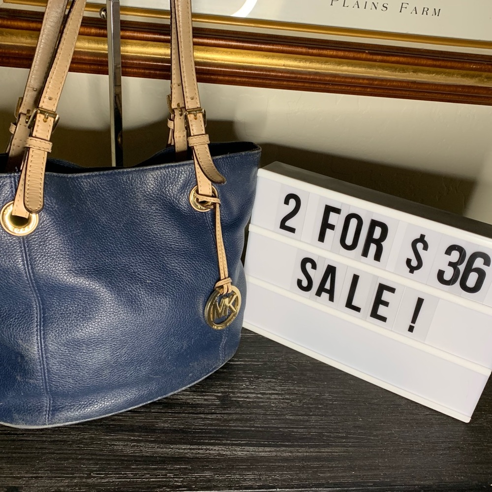 2/$36 SALE Michael Kors Leather Tote Bag